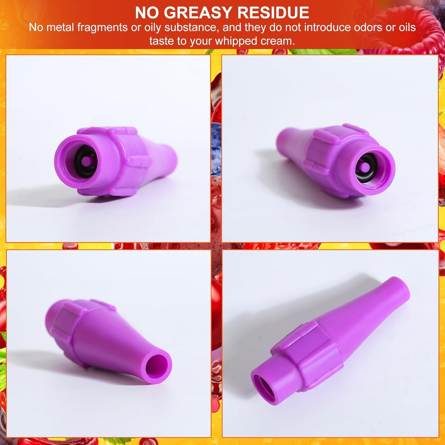 
                  
                    Silent Whipped Cream Dispenser Nozzle for Charger Plastic Nitr0gen Cartridges Replacement(10pcs)
                  
                