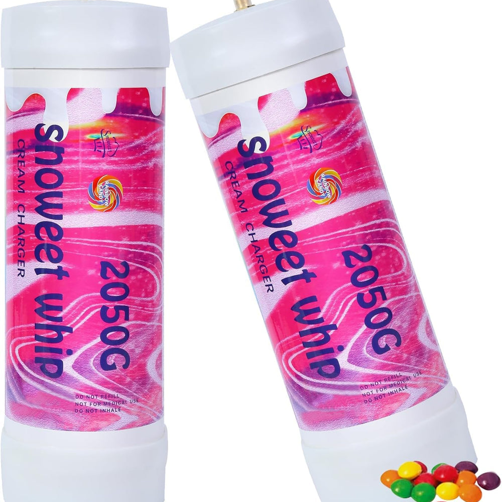 
                  
                    SNOWEET Whipped Cream Charger 3.3L/2050g  Food Grade Tanks , Nitrous Oxide Whipped Cream, N2O Gas Whip Cream Charger(Rainbow  2 Cylinders)
                  
                