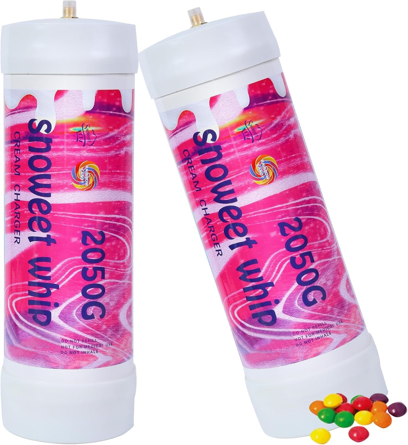 
                  
                    SNOWEET Whipped Cream Charger 3.3L/2050g  Food Grade Tanks , Nitrous Oxide Whipped Cream, N2O Gas Whip Cream Charger(Rainbow  2 Cylinders)
                  
                